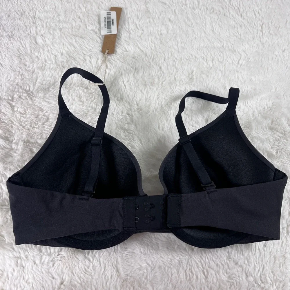 Skims‎ Fits Everybody T-Shirt Bra Onyx Black Underwire Size 32C BR-UWR-2294 NEW